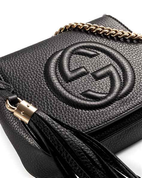 black gucci crossbody bag women|Gucci crossbody with striped strap.